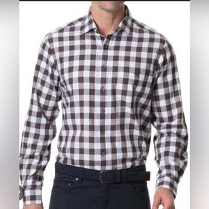 Rodd & Gunn Flints Bush sports Fit Check‎ Button-Up Sport Shirt L